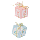 Maxbell Set of 24pcs Paper Baby Candy Sweets Gift Boxes Baby Shower Favors Pink & Blue