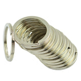 Maxbell Pack of 22 Keyring Flat Split Key Rings Nickel Plated Hoop Loop Ring Findings 32mm/28mm