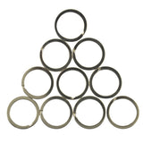 Maxbell Pack of 22 Keyring Flat Split Key Rings Nickel Plated Hoop Loop Ring Findings 32mm/28mm