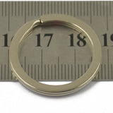 Maxbell Pack of 22 Keyring Flat Split Key Rings Nickel Plated Hoop Loop Ring Findings 32mm/28mm