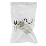 Maxbell Pack of 22 Keyring Flat Split Key Rings Nickel Plated Hoop Loop Ring Findings 32mm/28mm