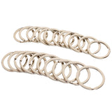Maxbell Pack of 22 Keyring Flat Split Key Rings Nickel Plated Hoop Loop Ring Findings 32mm/28mm
