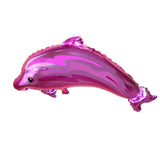 Maxbell Set of 2pcs Lovely Dolphin Helium Foil Balloons Birthday Party Home Decor Blue Rose red