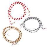 Maxbell 3 Colors/Set Reading Eyeglass Chain Sunglasses Lanyard Beaded Necklaces for Women Girls New