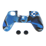 Maxbell Camo Navy Silicone Skin Case Cover w/Joystick Caps for PS4 Controller