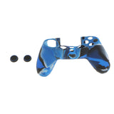 Maxbell Camo Navy Silicone Skin Case Cover w/Joystick Caps for PS4 Controller