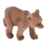 Maxbell Realistic Little Brown Bear Wild Animal Figurine Model Action Figure Kid Toy