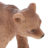 Maxbell Realistic Little Brown Bear Wild Animal Figurine Model Action Figure Kid Toy