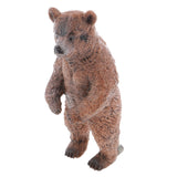 Maxbell Realistic Standing Brown Bear Wild Animal Model Action Figure Kids Toy Gift