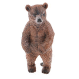 Maxbell Realistic Standing Brown Bear Wild Animal Model Action Figure Kids Toy Gift