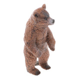 Maxbell Realistic Standing Brown Bear Wild Animal Model Action Figure Kids Toy Gift