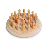 Maxbell Classic Wooden Color Memory Chess Puzzle Intelligence Game Kids Toy Gift