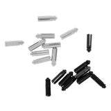 Maxbell 18 Pieces Anodised Aluminum Dart Flight Savers / Protectors - Silver & Black