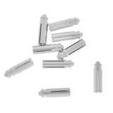 Maxbell 18 Pieces Anodised Aluminum Dart Flight Savers / Protectors - Silver & Black