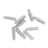 Maxbell 18 Pieces Anodised Aluminum Dart Flight Savers / Protectors - Silver & Black