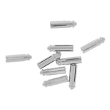 Maxbell 18 Pieces Anodised Aluminum Dart Flight Savers / Protectors - Silver & Black