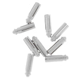 Maxbell 18 Pieces Anodised Aluminum Dart Flight Savers / Protectors - Silver & Black