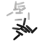 Maxbell 18 Pieces Anodised Aluminum Dart Flight Savers / Protectors - Silver & Black