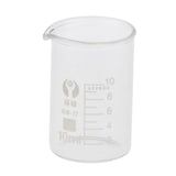 Maxbell Low Form Glass Measuring Graduated Beaker Chemistry Lab glassware 10ml 50ml