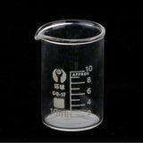 Maxbell Low Form Glass Measuring Graduated Beaker Chemistry Lab glassware 10ml 50ml