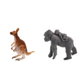 Maxbell Realistic Female Gorilla With Baby Wild Animal Figurine Model Kids Toy Gift