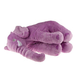 Maxbell Large-sized Purple Soft Stuffed Animal Doll Cotton Cushion Pillow Cover Child Toy