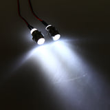 Maxbell 2 LED Upgrade Parts 5mm White Color Light LED Light Set for RC Cars Buggy