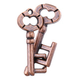 Maxbell Key Lock Puzzle Classic Metal Brain Teaser IQ EQ Test Toys for Kids Adults Children Birthday Funny Gift