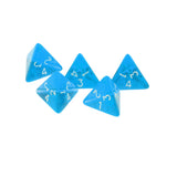 Maxbell NEW Multi-Sided Dice 5pcs/set TRPG Dungeons & Dragons D4 Play Games Blue