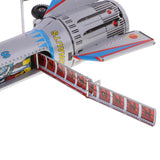 Maxbell Retro Rocket Spaceship Model Clockwork Wind Up Tin Toy Collectible Gifts