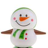 Maxbell Plastic Solar Powered Dancing Flip Flap Car Home Desk Dancer Bobble Toy Ornament Snowman Random Color