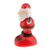 Maxbell Plastic Solar Powered Dancing Flip Flap Car Home Desk Dancer Bobble Toy Ornament Santa Claus