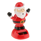 Maxbell Plastic Solar Powered Dancing Flip Flap Car Home Desk Dancer Bobble Toy Ornament Santa Claus