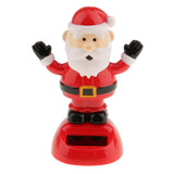 Maxbell Plastic Solar Powered Dancing Flip Flap Car Home Desk Dancer Bobble Toy Ornament Santa Claus