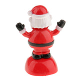 Maxbell Plastic Solar Powered Dancing Flip Flap Car Home Desk Dancer Bobble Toy Ornament Santa Claus