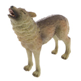 Maxbell Realistic Howling Wolf Wild Animal Figurine Model Action Figure Kid Toy Gift