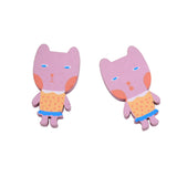 Maxbell 50pcs Cute Cartoon Cat Toys Wooden Pieces Baby Puzzle Early Educational Toy