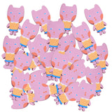 Maxbell 50pcs Cute Cartoon Cat Toys Wooden Pieces Baby Puzzle Early Educational Toy