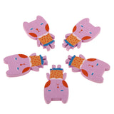 Maxbell 50pcs Cute Cartoon Cat Toys Wooden Pieces Baby Puzzle Early Educational Toy