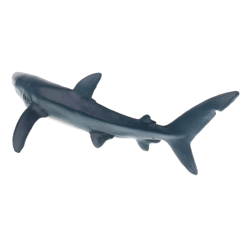 Maxbell Realistic Plastic Animal Model Figure Blue Shark Model Figurine Kids Toy Both Indoor/Outdoor Play Home Office Decoration Birthday Gift