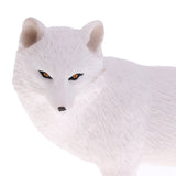 Maxbell Lifelike Simulation Widlife White Fox Animals Model Figurine Kids Action Figure Science Nature Toys Home Decoration