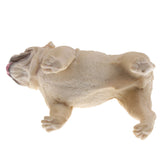 Maxbell Simulation Wildlife Animal Model Bulldog Dog Pet Action Figures Kid Educational Toy Home Collectibles Decoration C