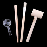 Maxbell 1 Set Natural Stone Dig Out Unearth Discover Toy with Digging Tools Brush Magnifying Glass