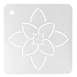 Maxbell 2 Piece Flower Stencil Plastic Quilting Template for Patchwork Sewing Quilting