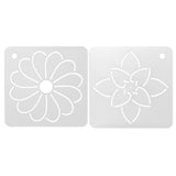 Maxbell 2 Piece Flower Stencil Plastic Quilting Template for Patchwork Sewing Quilting