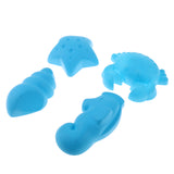 Maxbell Kids Beach Sand Toy 4pcs Sea Creatures Molds Set Sand Play Set for Todders