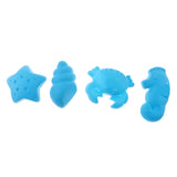 Maxbell Kids Beach Sand Toy 4pcs Sea Creatures Molds Set Sand Play Set for Todders