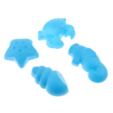 Maxbell Kids Beach Sand Toy 4pcs Sea Creatures Molds Set Sand Play Set for Todders