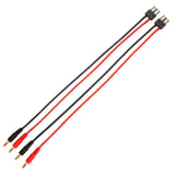 Maxbell 2pcs Male to 4.0 Male Banana Connector Charge Cable for Traxxas RC Car 36CM