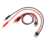 Maxbell 2pcs Male to 4.0 Male Banana Connector Charge Cable for Traxxas RC Car 36CM